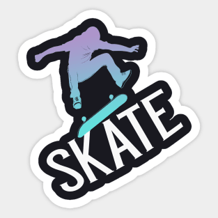 Skate chromatic Skateboarder Silhouette Sticker